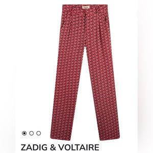 Zadig and Voltaire, xs-size 12 girls wide leg lightweight pleated pants